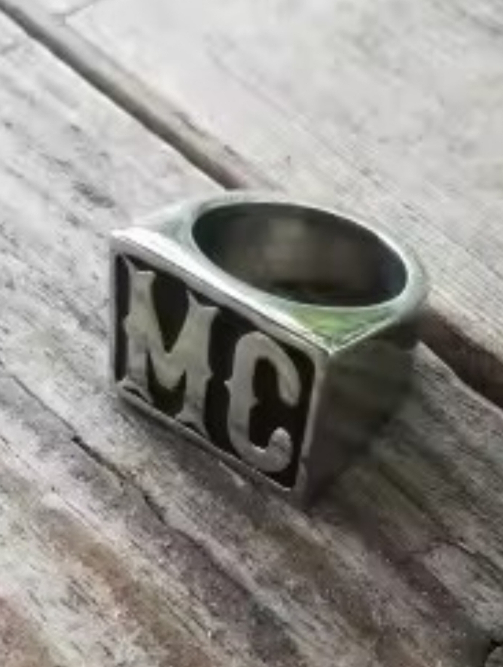 316L Stainless Steel MC Biker Motorcycle Harley Ring Size 8 To 14